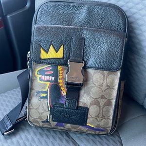 Coach X Jean- Michel Basquiat Track Pack in Signature Canvas. Limited edition